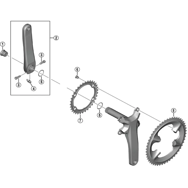 Shimano SPRE FCR7100 Chainring 50T- NK Black one size-1