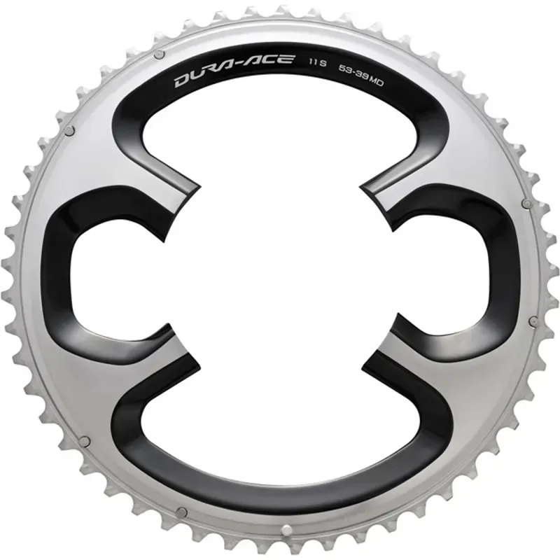Shimano Spares Dura-Ace FC-9000 Chainring 110mm 4-Bolt in Silver