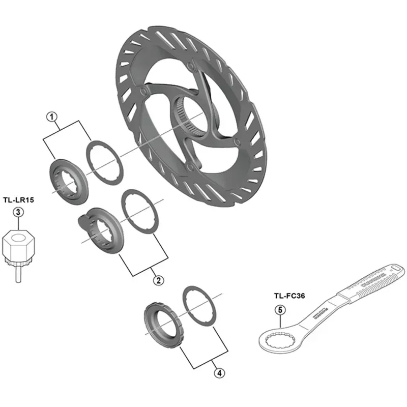 Shimano EWSS302 Lock Ring W/Magnet Washer Black one size