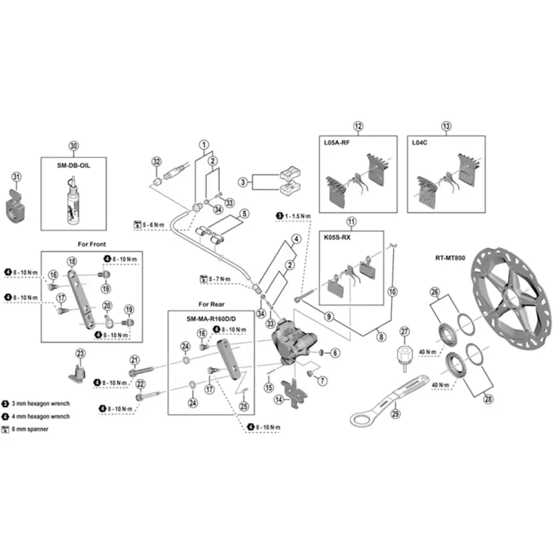 Shimano Spares HB-M8010 External Lock Ring and Washer-2